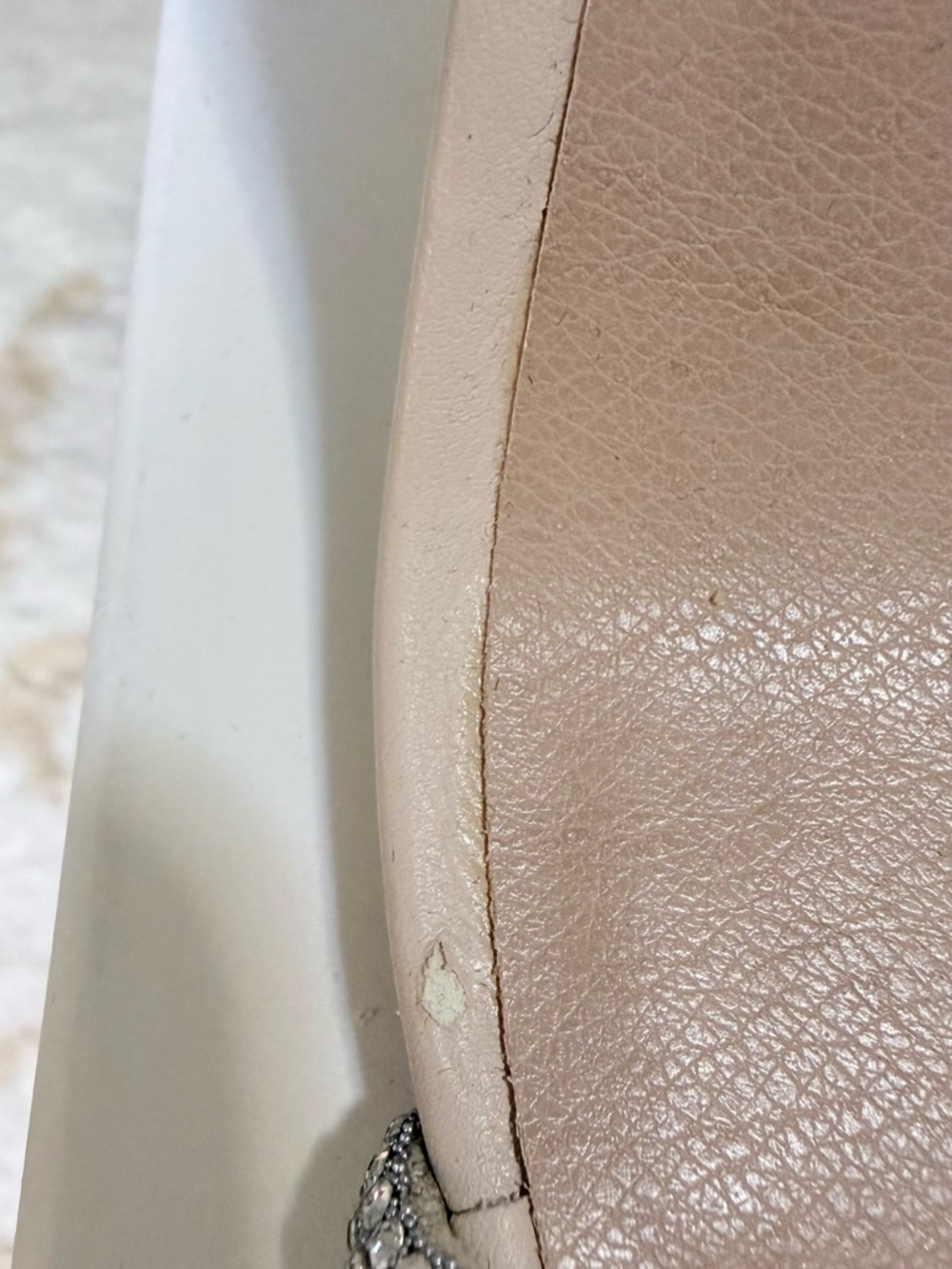 Chelsea & Violet Blush Rhinestone Ankle-Strap Heels - Picture 5 of 9